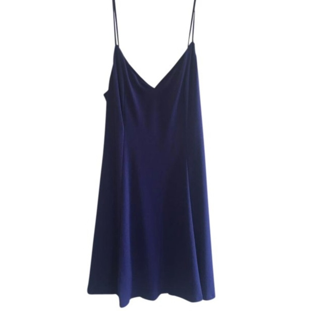 Purple Low Back Mini Dress